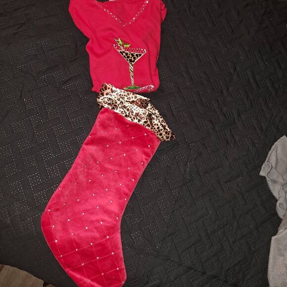 SALE! NWT Ready for Gifting! Med Quaker Factory Party Girl t in Gem Stocking - Picture 9 of 12